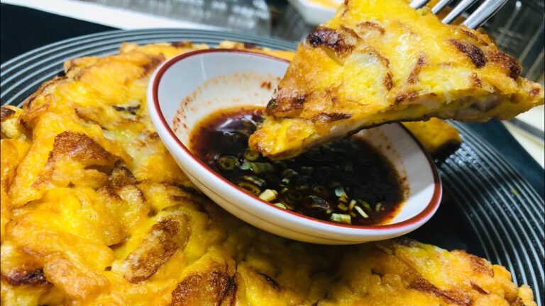 (4-7)ちくわチヂミ(어묵 지지미) #韓国料理簡単　#チヂミ　#ちくわ　#創作料理