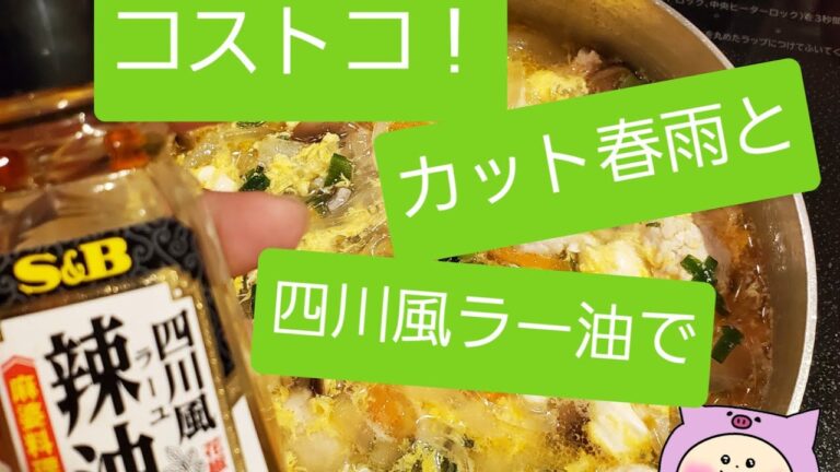 [コストコ]カット春雨で、サンラータン風スープ