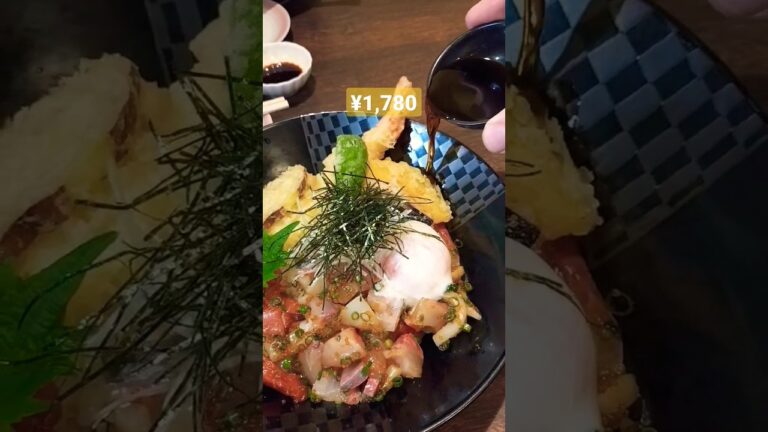 佐賀で見つけた海鮮居酒屋の海鮮丼がまじで美味しい #shorts #海鮮丼