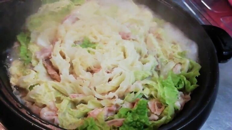 白菜と豚バラのミルフィーユ鍋