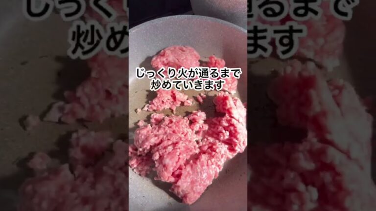 【厚揚げのそぼろ煮】100g78円で購入した豚ひき肉料理。３日目。 #料理 #料理動画 #簡単料理