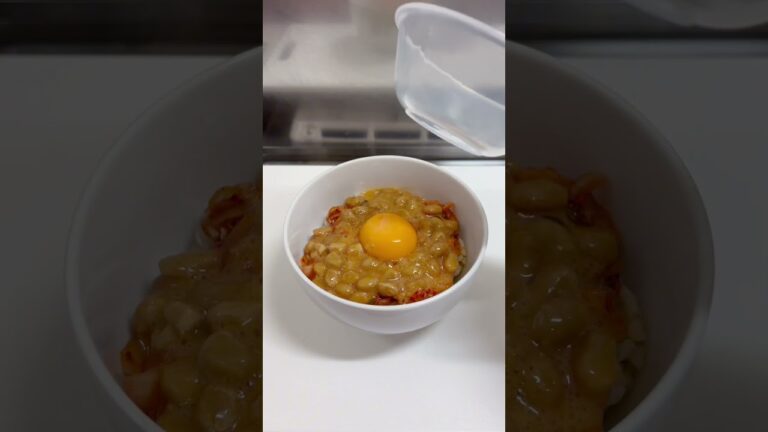 これだけ食べてれば痩せる激うまキムチ納豆丼#shorts