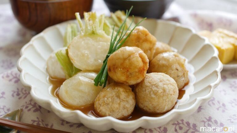 ころころジュワうま！ れんこん 鶏団子と かぶの 揚げ浸しの レシピ 作り方