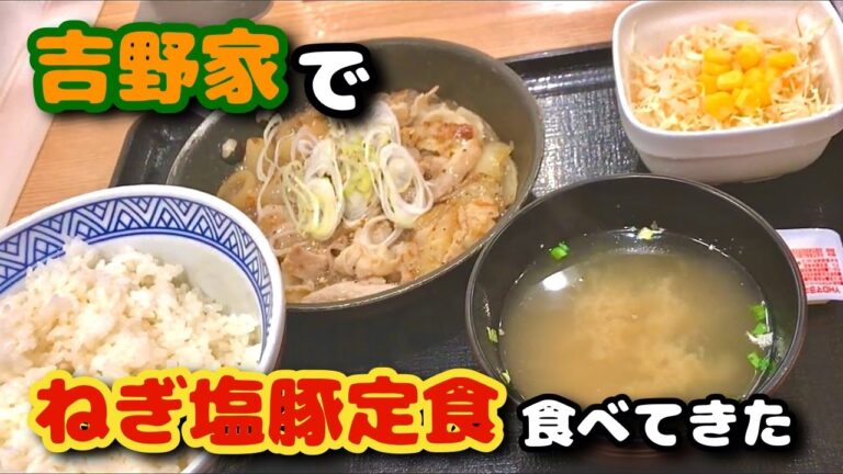 【吉野家】ねぎ塩豚定食が吉野家のねぎ塩系の定食の中で1番印象の良かったメニューで、、、