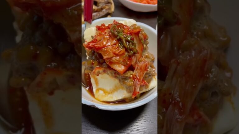 キムチ納豆豆腐 #shorts