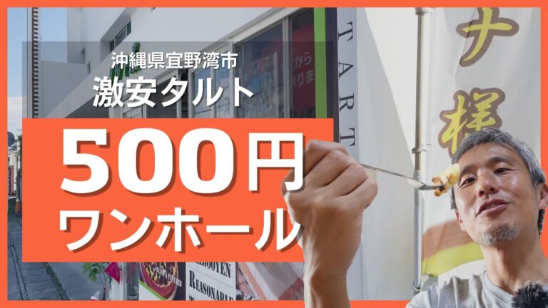 1ピースじゃなくて、ワンホール500円！全種類ワンコイン！激安タルトを買って食べてみた ～飯テロ @沖縄県グルメ #313