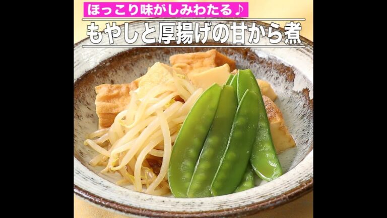 もやしと厚揚げの甘から煮