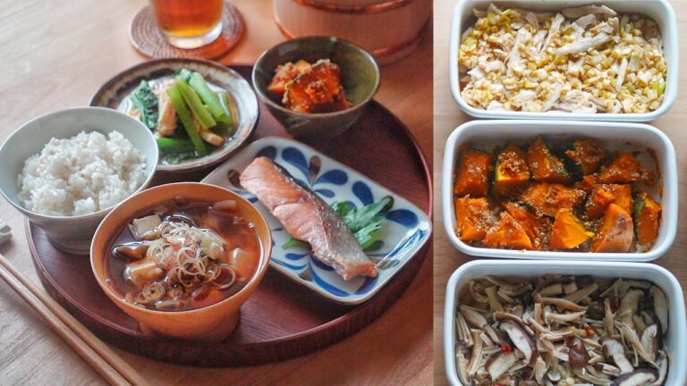 【夏におすすめ】火を使わずできる！健康な体のための作り置き4品と献立【管理栄養士の和食レシピ】
