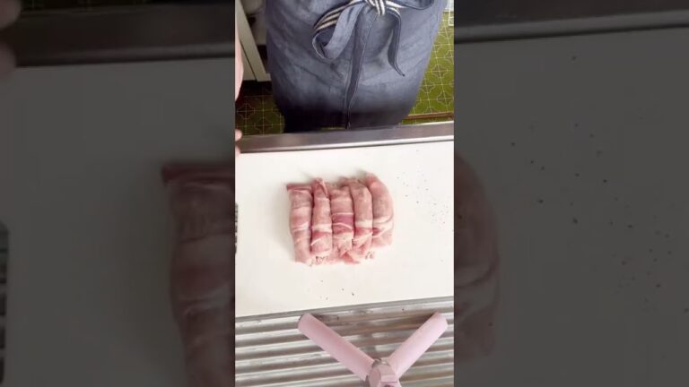 ご飯が進んじゃう😍【くるくる肉巻き】#Shorts #ひめりんご