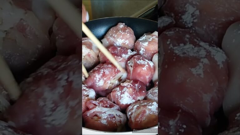 【簡単お料理】巻いて焼くだけ！椎茸の肉巻き♡凄く美味しくできましたぁ♪#shorts