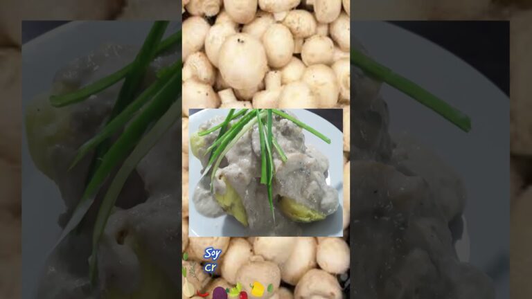 Crema de champiñones, deliciosa y cremosa 🍄🥗🍾 Unos segundos para motivarte a cocinar...  #elajicito