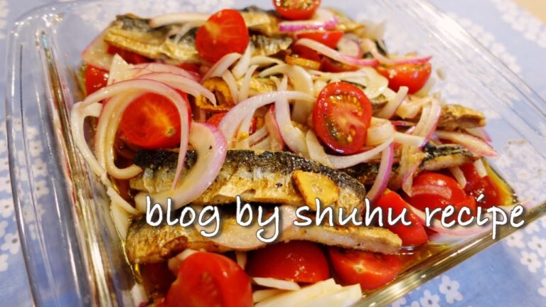 イワシのトマト南蛮漬け（洋風マリネ）の作り方〔主婦のレシピブログ〕Japanese cooking