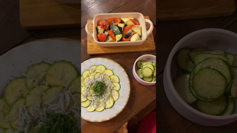 どれを作ってみたい？#ズッキーニレシピ#ズッキーニ#レシピ#旬#料理動画#レシピ動画#ゆりごはん#cookingvideo#zucchini