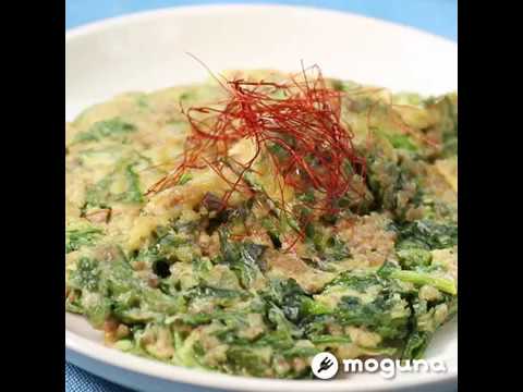 春菊の香りが爽やかなチヂミ 豚挽肉と春菊のもちもちチヂミ風 ｜ moguna[モグナ]