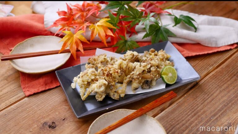 【舞茸の天ぷら】天ぷら粉を使わず作る！サクサク感と舞茸の風味が楽しめる♪｜macaroni（マカロニ）