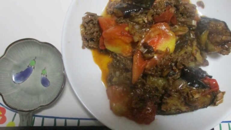 牛肉と茄子＆トマトのミソ炒め：短縮版