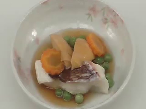 タイと春野菜の蒸し物　レシピ動画