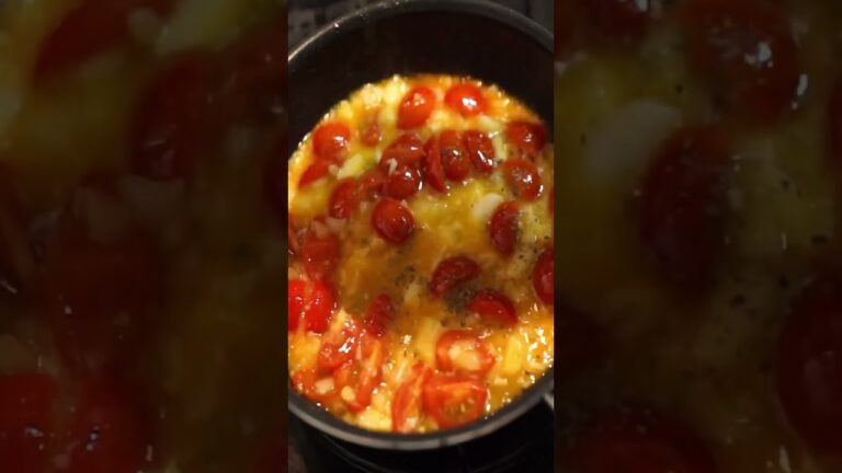 悪魔的にうまい桃とミニトマトの冷製パスタの作り方　#レシピ #レシピ動画 #料理 #料理動画 #冷製パスタ #桃