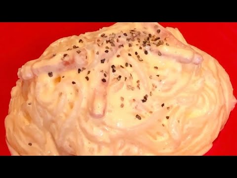 【白滝カルボナーラ】ベビチーにカルボナーラ味がでたから使ってみたら•••。 #shorts