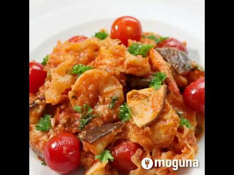 トマトの酸味とごま油のコクが絶妙 ミニトマト入り海老チリ ｜ moguna[モグナ]