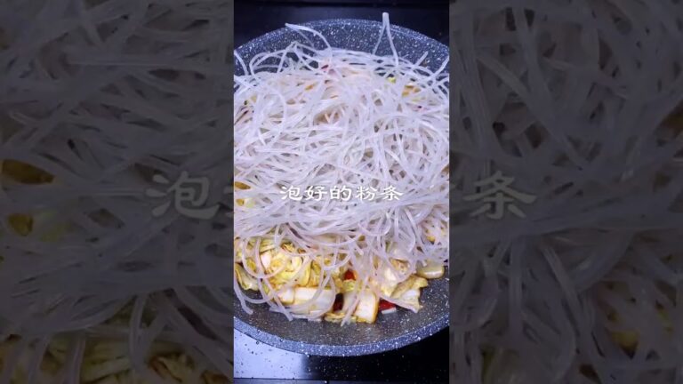 中華料理--春雨と白菜の美味しい炒め方法