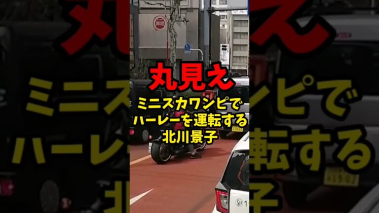 【まる見え】ミニスカワンピでハーレーを運転する北川景子…#画像はイメージです