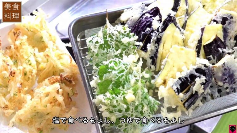 天婦羅 サックサク野菜天ぷらレシピ👩🏻‍🍳秘密の衣で美味しい