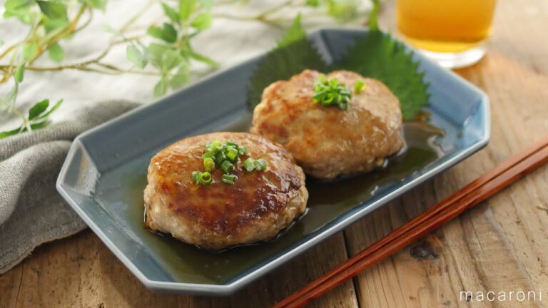 【基本の豆腐ハンバーグ】ふんわりやわらか！ポン酢だれでさっぱり♪｜macaroni（マカロニ）