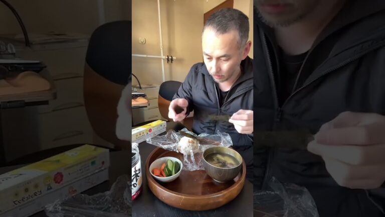 好きな具で作った納豆おにぎりを食べてほしいというリクエスト③ #shorts