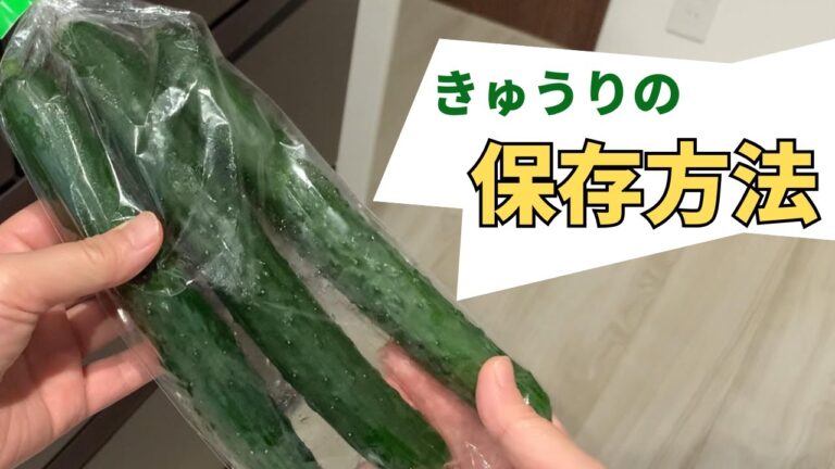 【グンと保存期間が延びる】きゅうりの保存方法