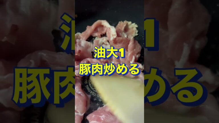 お肉もさっぱり食べれる😍【豚こま肉ともやしの塩だれ】#Shorts #ひめりんご