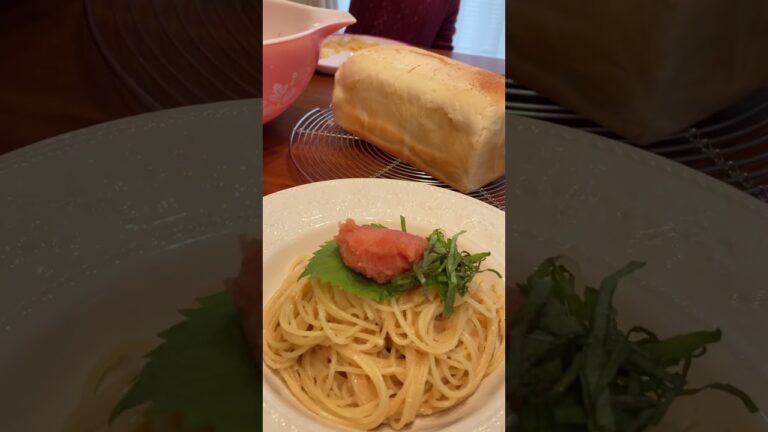 大葉とたらこスパゲッティ🍝