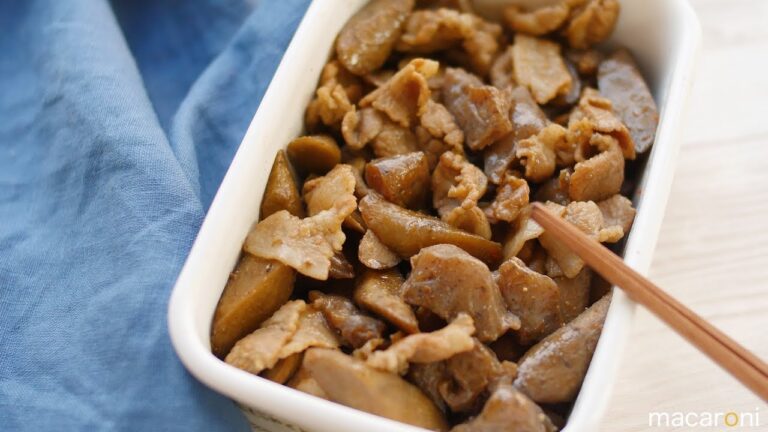 【作り置き】 しみしみMAX！ こんにゃくと ごぼうの 甘辛煮の レシピ 作り方