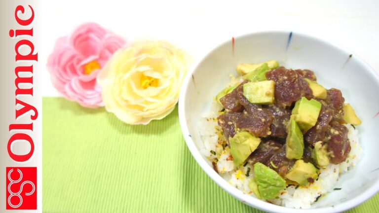 オリンピックの超簡単レシピ　ポキ丼の作り方