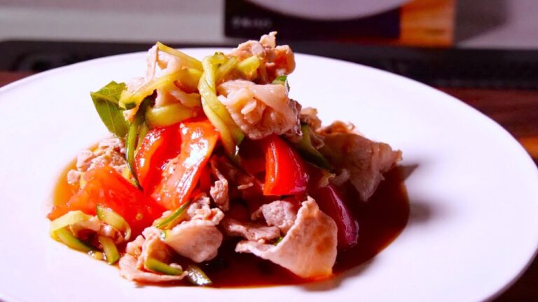 週７で食べたい【豚しゃぶ】トマトときゅうりの野菜ダシで絶品レシピ