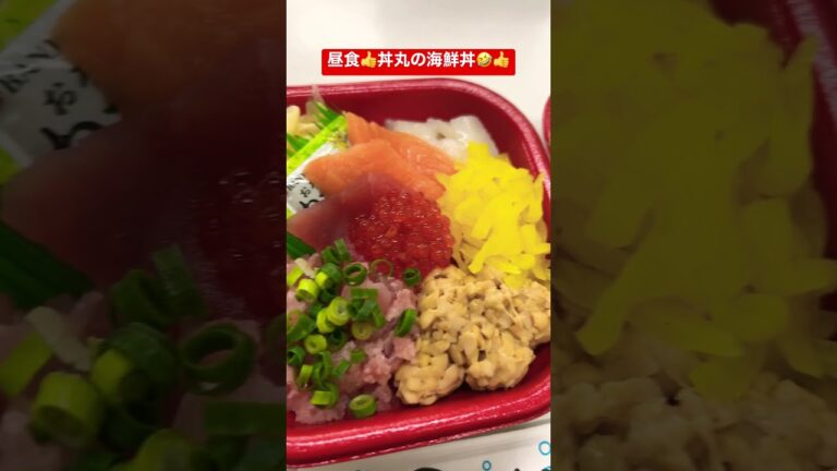 【丼丸】【海鮮丼】昼食は丼丸の海鮮丼🤣👍