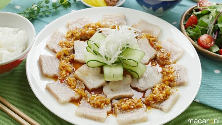 前菜は 中華で！ 豚肉を 使った ウンパイロー (雲白肉) のレシピ 作り方