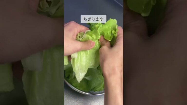 材料３つ‼️激うまレタスサラダ🥗 #ダイエット #ダイエットレシピ #節約レシピ #時短レシピ #痩せる #レシピ