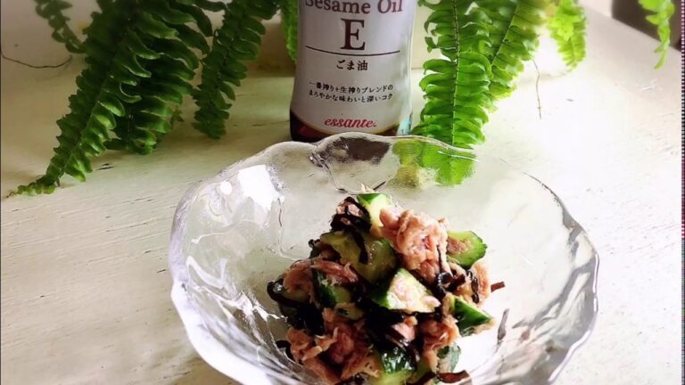 ツナと胡瓜の塩昆布和え♪  1品.com