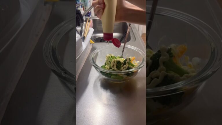ゆで卵とブロッコリーの簡単サラダレシピ #簡単レシピ #自炊 #料理