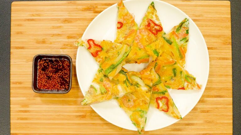 韓国風のお好み焼き！海鮮チヂミを作ってみた！
