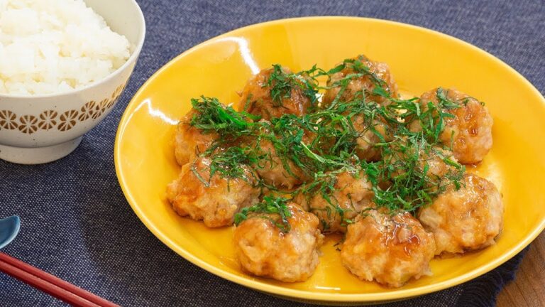 電子レンジで簡単！甘辛鶏つくね