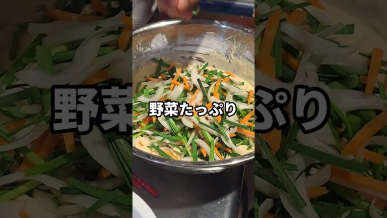 【ソウル市場桶川】さっくさくの特製海鮮チヂミ【さっくさく】#shorts