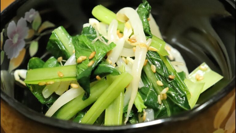 【料理】小松菜ともやしのナムル