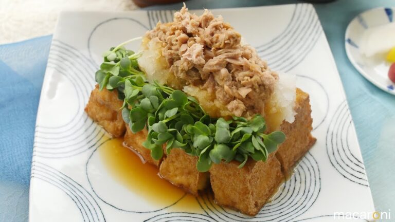 さっぱりシャキうま！ カリカリ 厚揚げの おろし ツナ 大根 のレシピ 作り方