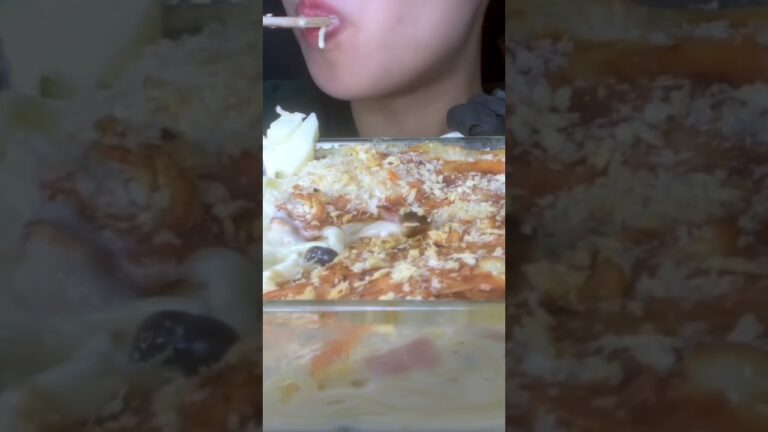 #asmr スパゲティグラタン を 食べる〜 #咀嚼音 #eatingsounds #食べる音 #먹방 #スパゲティグラタン #グラタン