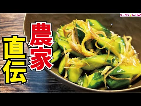毎日きゅうりを食べてる農家さんがこれだけは食ってほしいと秘伝のレシピを教えてくれました【農家直伝究極のきゅうり漬け】