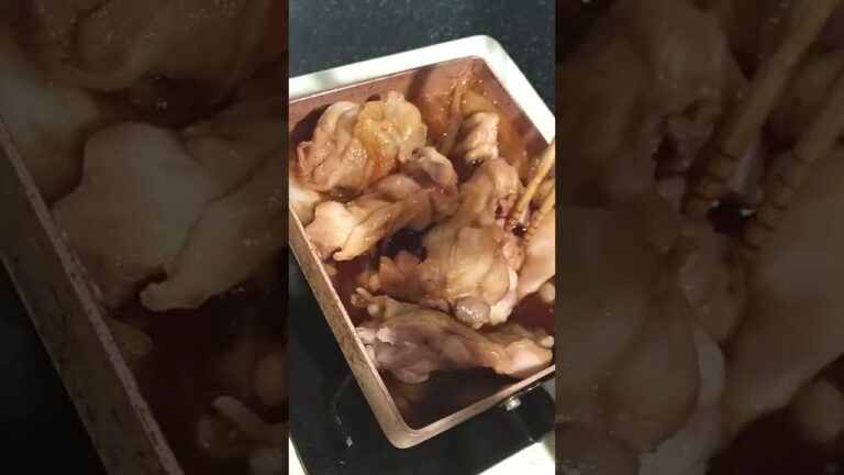 鶏肉切るの手抜きした親子丼　味は良し！ #shorts