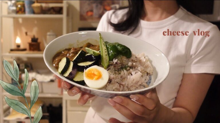 仕事から帰宅後すぐ夏野菜カレーを作る🍛パッキング🧳
