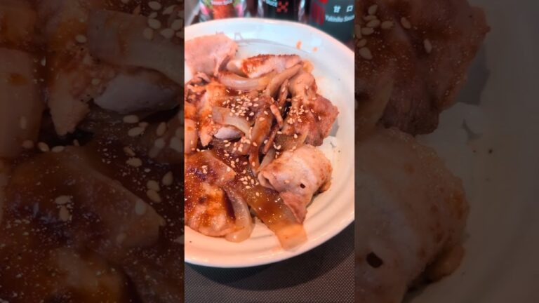 松屋 スタミナ豚バラ炒め丼 #shorts